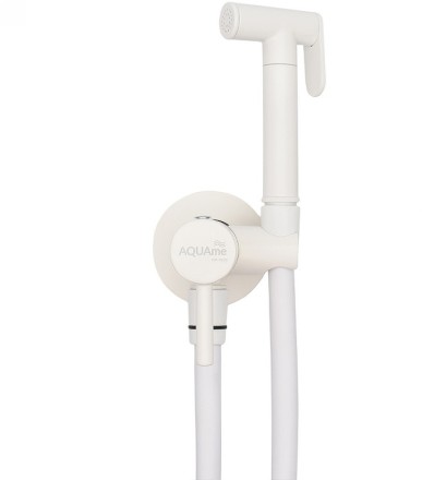 Гигиенический душ со смесителем AQUAme Minimal AQM6020MW Белый матовый 