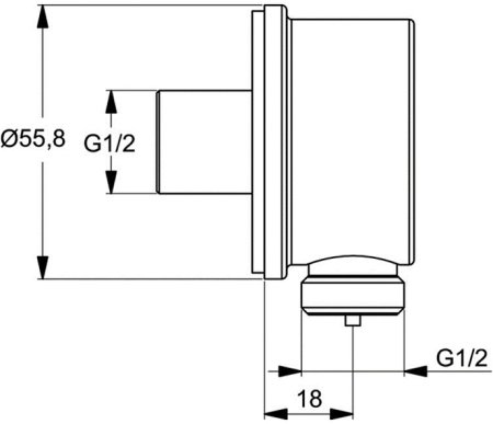 Гигиенический душ со смесителем Ideal Standard Ceraplan B0040AA Хром 