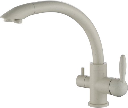 Смеситель для кухонной мойки Paulmark Essen Es213001-331 , белый 