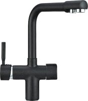 Смеситель Granula GR-2088 для кухонной мойки, шварц