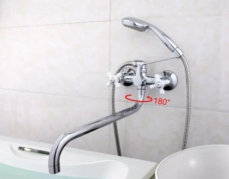 Смеситель для ванны Frap H18 F2618 универсальный Хром 