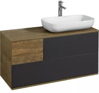Тумба с раковиной Aquaton Терра 105 1A2469K2TEKA0 подвесная Дуб кантри Антрацит