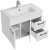 Тумба под раковину Aquaton Диор 80 1A167801DR010 подвесная Белая 