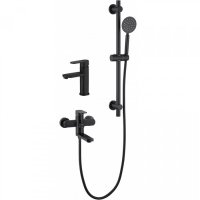 Набор для ванны 3 в 1 HANSEN H90304-C Черный матовый