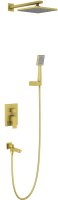 Душевой комплект Timo Selene SX-3069/17SM с внутренней частью, золото матовое