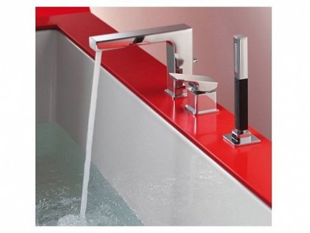 Смеситель для ванны на 3 отверстия Jacob Delafon Strayt E37337-CP 