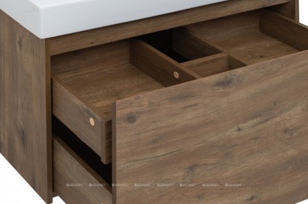 Тумба с раковиной Aquanet Nova Lite 90 дуб рустикальный (1 ящик) 