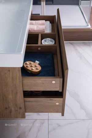 Тумба с раковиной Aquanet Nova Lite 90 дуб рустикальный (1 ящик) 