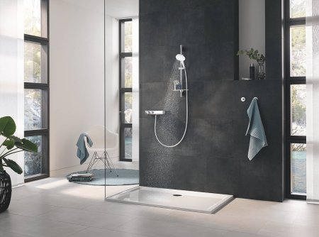 Ручной душ Grohe Rainshower SmartActive 26574LS0 Белая луна Хром 
