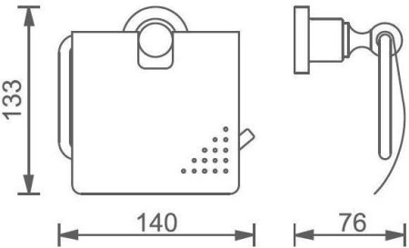 Держатель туалетной бумаги Aquanet 3886 латунь 
