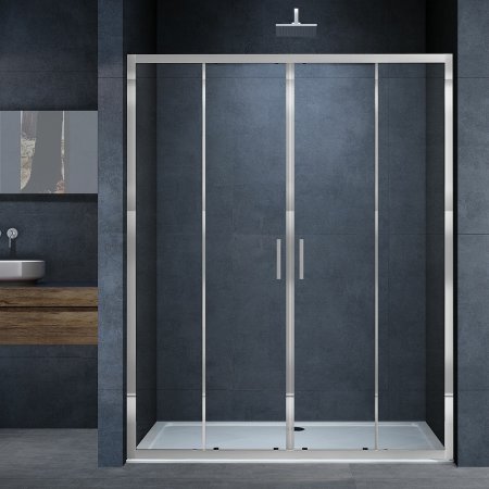 Душевая дверь Vincea Alpha 180 VDS-3AL2180CL профиль Хром стекло прозрачное 