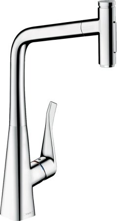 Смеситель Hansgrohe Metris Select M71 73820000 для кухонной мойки, хром 