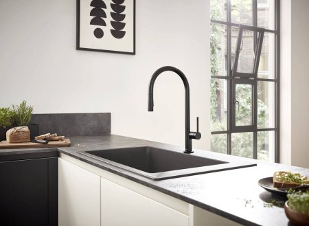 Смеситель Hansgrohe Talis M54 72800670 для кухонной мойки, черный 