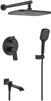 Душевая система встраиваемая Shevanik S4135H, черный