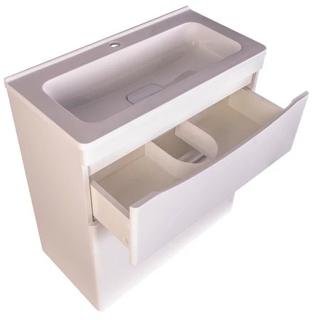 Тумба под раковину Style Line Бергамо 70 СС-00002310 Белая антискрейтч 