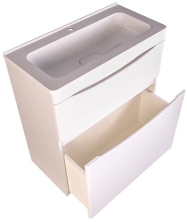 Тумба под раковину Style Line Бергамо 70 СС-00002310 Белая антискрейтч 