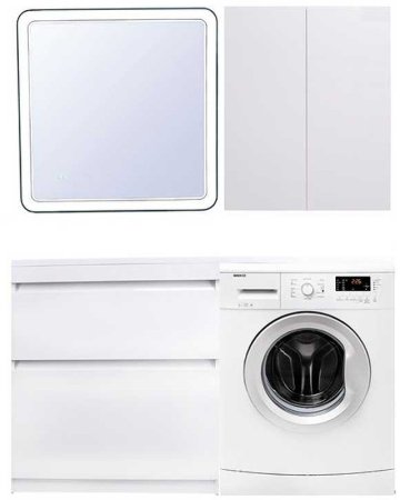 Тумба под раковину Style Line Даллас 150 СС-00002303 Белый глянец 