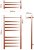 Полотенцесушитель электрический с полочкой (лесенка) Bauedge Hotel Shelf DB-0002, 50x100 см 