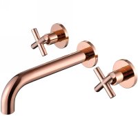 Смеситель для раковины Abber Wasser Kreis AF81121RG Розовое золото