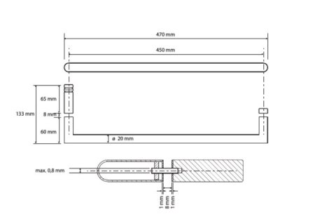 Полотенцедержатель Bemeta Dark 104204310 черный 