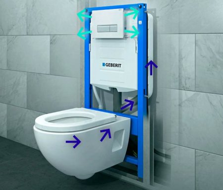 Система инсталляции для унитазов Geberit DuoFresh 111.370.00.5 с системой удаления запахов 