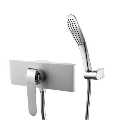 Смеситель для душа Lemark MELANGE LM4903CW Белый / Хром 