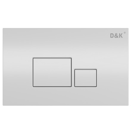 Кнопка смыва D&K Quadro DB1519016 универсальная, белая 