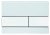 Кнопка смыва TECE Square 9240800 белое стекло, кнопка белая 