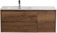 Тумба с раковиной BelBagno KRAFT-1000-2C-1A-SO-RT-L Rovere Tabacco