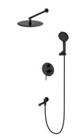 Душевая система встраиваемая WONZON & WOGHAND, Черный матовый (WW-88939017-MB)