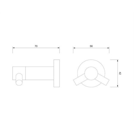 Крючок Omnires Modern Project MP60120CR хром 