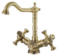 Смеситель для кухонной мойки Zorg Antic A 7003K-BR