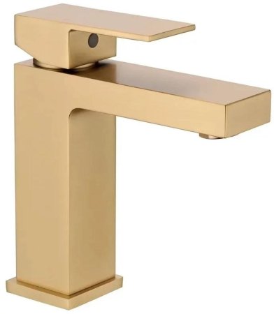 Смеситель для раковины Grocenberg GB2008MG, матовое золото 