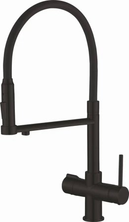 Смеситель для кухни Rose R758H, черный 