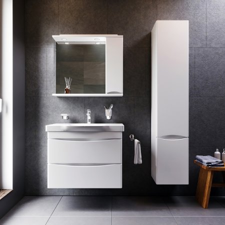 Зеркало со шкафом AM.PM Like 80 R M80MPR0801WG с подсветкой Белый 