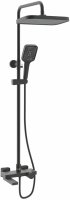 Душевая система с термостатом Rose R1896H, черный