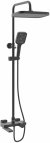 Душевая система с термостатом Rose R1896H, черный 