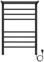 Полотенцесушитель электрический с полкой Terminus Аврора П8 50х80 КС, черный муар