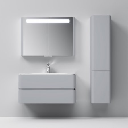 Шкаф пенал AM.PM Sensation 40 R M30CHR0406FG подвесной Серый шелк 