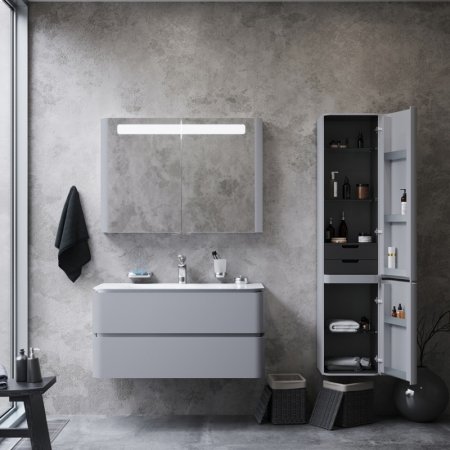 Шкаф пенал AM.PM Sensation 40 R M30CHR0406FG подвесной Серый шелк 