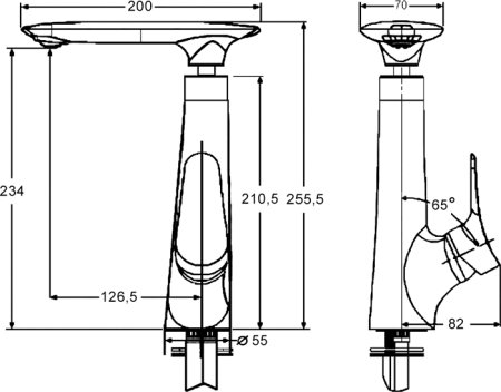Смеситель для кухни Kaiser Modern 99233 Хром 
