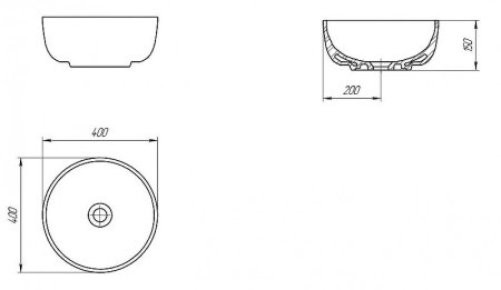 Раковина-чаша Cersanit Moduo 40 63569 Белая 