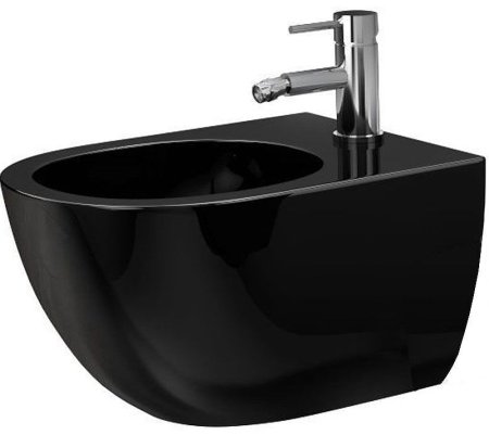 Биде CeramaLux 2197-18 подвесное Черное глянцевое 