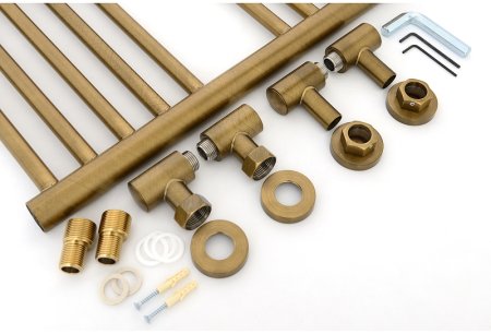 Водяной полотенцесушитель Сунержа Богема+ прямая 800х500 05-0220-8050 Состаренная бронза 