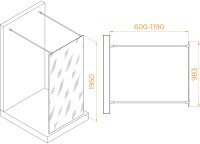 Душевая перегородка RGW WA-016Gb 1000