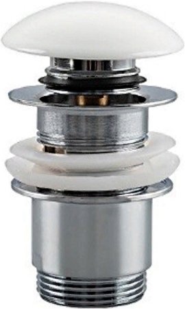 Донный клапан Frap F60-8 click-clack Белый Хром 