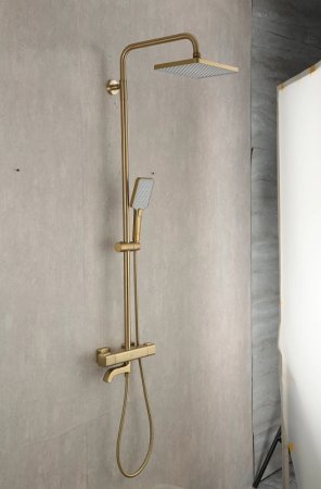 Душевая система Gappo G91 G2491-3 с термостатом Золото 