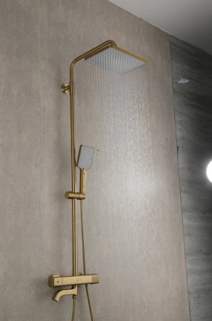 Душевая система Gappo G91 G2491-3 с термостатом Золото 
