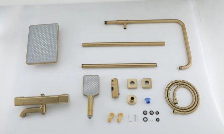 Душевая система Gappo G91 G2491-3 с термостатом Золото 