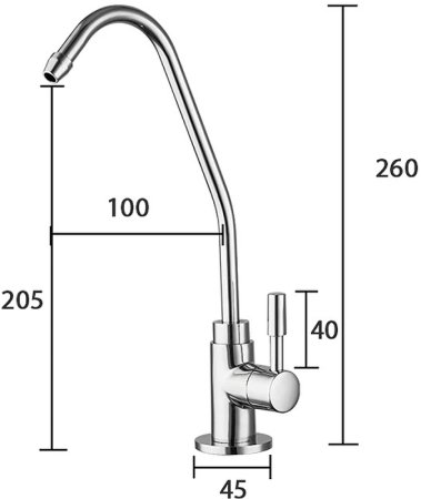 Кран для одного типа воды Frap H52 F1052-10 Хром 